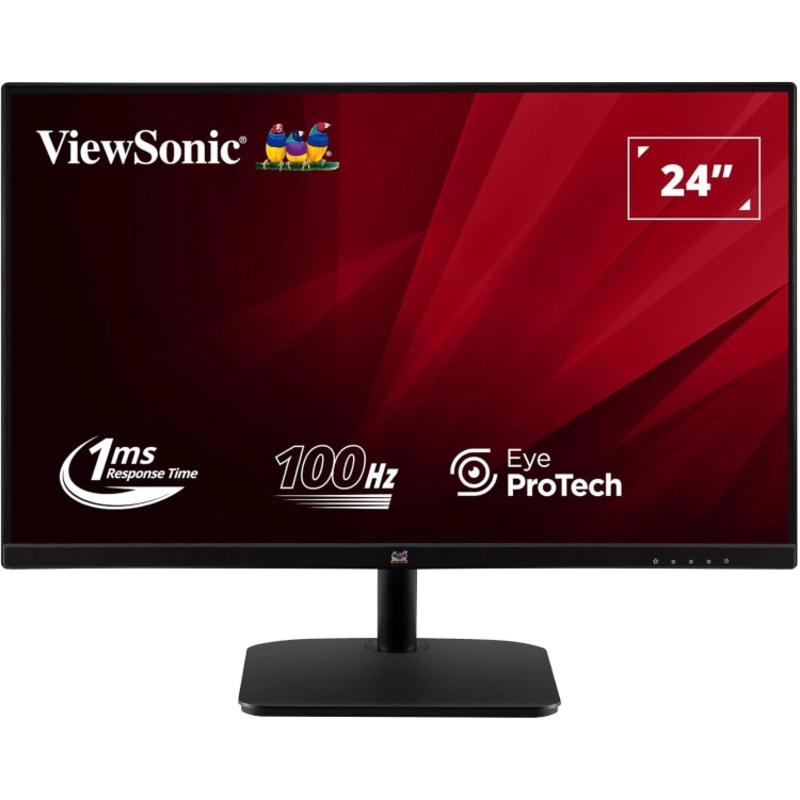 Монитор ViewSonic 23.8" VA2432-H-2 черный IPS LED 16:9 HDMI матовая 250cd 178гр/178гр 1920x1080 100Hz VGA FHD 2.7кг