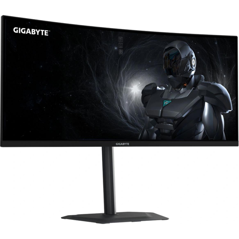 Монитор Gigabyte 34" G34WQC2 EK черный VA LED 21:9 HDMI M/M матовая HAS Piv 4000:1 450cd 178гр/178гр 3440x1440 200Hz FreeSync Premium DP WQ 7.36кг арт. 20VM0-34WQC2BM-1EKS