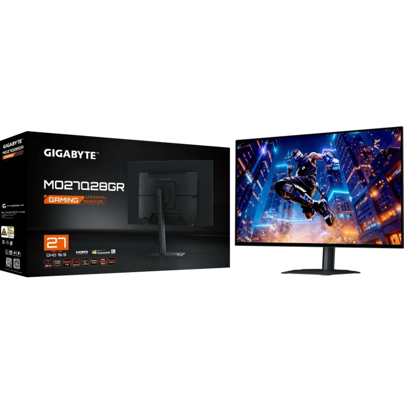 Монитор Gigabyte 27" MO27Q28GR черный WOLED LED 16:9 HDMI M/M глянцевая HAS Piv 1500000:1 335cd 178гр/178гр 2560x1440 280Hz DP 2K USB 6кг арт. 20VM0-27Q28GRBK-1EKR