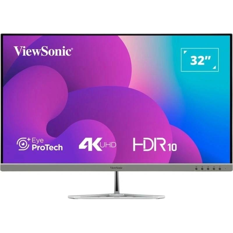 Монитор ViewSonic 31.5" VX3276-4K-MHD-2 серебристый VA LED 16:9 HDMI M/M матовая 350cd 178гр/178гр 3840x2160 60Hz DP 4K 6.9кг