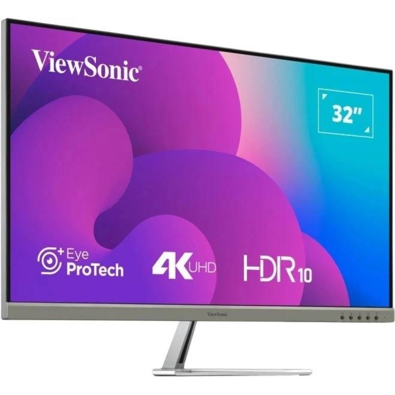 Монитор ViewSonic 31.5" VX3276-4K-MHD-2 серебристый VA LED 16:9 HDMI M/M матовая 350cd 178гр/178гр 3840x2160 60Hz DP 4K 6.9кг