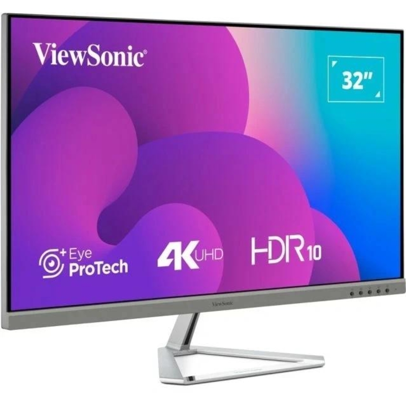 Монитор ViewSonic 31.5" VX3276-4K-MHD-2 серебристый VA LED 16:9 HDMI M/M матовая 350cd 178гр/178гр 3840x2160 60Hz DP 4K 6.9кг