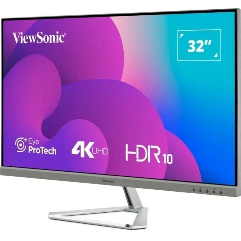 Монитор ViewSonic 31.5" VX3276-4K-MHD-2 серебристый VA LED 16:9 HDMI M/M матовая 350cd 178гр/178гр 3840x2160 60Hz DP 4K 6.9кг