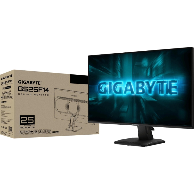 Монитор Gigabyte 24.5" GS25F14 черный IPS LED 16:9 HDMI матовая 1500:1 300cd 178гр/178гр 1920x1080 144Hz DP FHD 3.14кг арт. 20VM0-GS25F14BM-1EUS