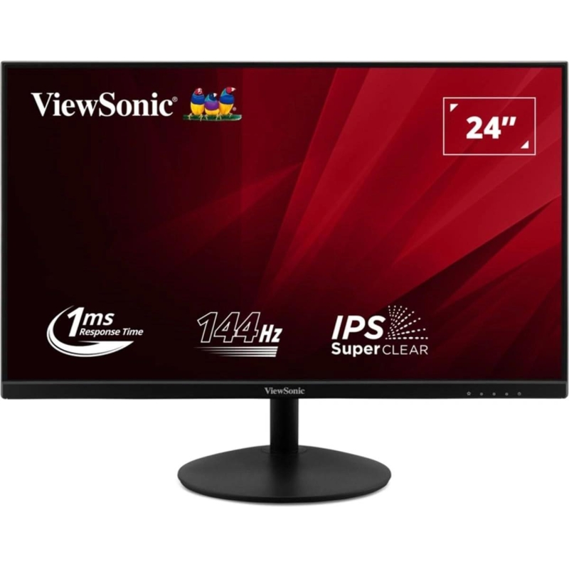 Монитор ViewSonic 23.8" VA24E2-H черный IPS LED 16:9 HDMI матовая 1000:1 250cd 178гр/178гр 1920x1080 144Hz VGA FHD 2.7кг