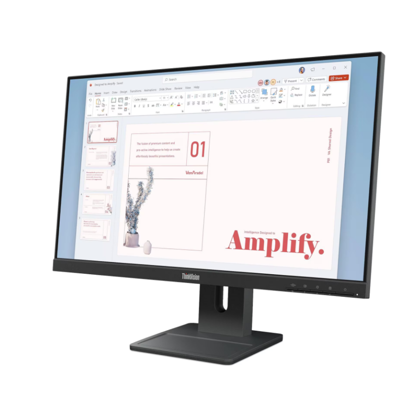 Монитор Lenovo 23,8" E24-40, 16:9, IPS, FHD, 4ms, 250cd, 100Hz, VGA, HDMI, DP, SPK, HAS арт. 64BAMAR1CB
