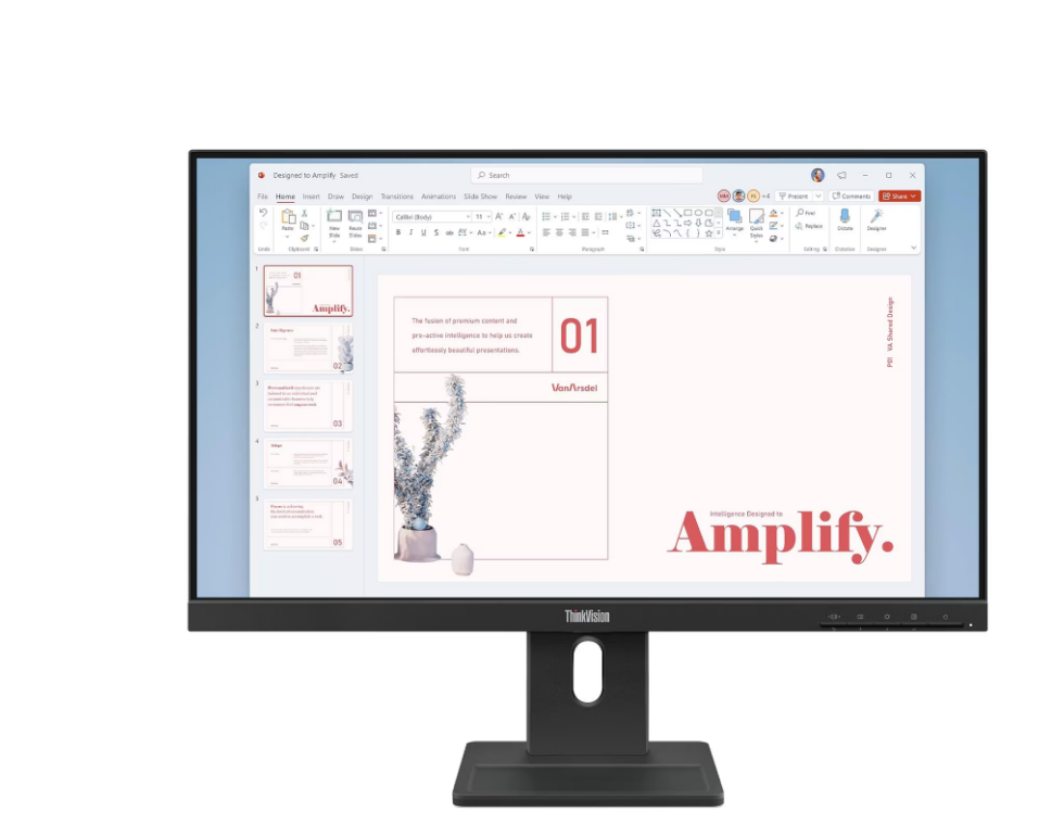 Монитор Lenovo 23,8" E24-40, 16:9, IPS, FHD, 4ms, 250cd, 100Hz, VGA, HDMI, DP, SPK, HAS арт. 64BAMAR1CB