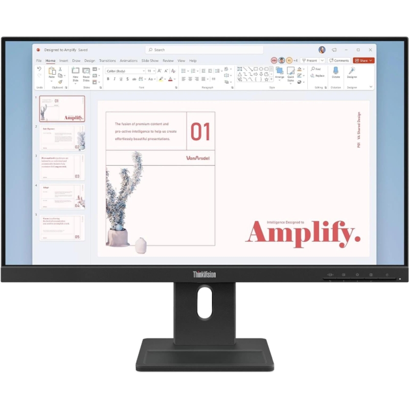 Монитор Lenovo ThinkVision E24-40 23.8" 16:9 FHD (1920x1080) IPS, 100Hz, 250N, 1xHDMI 1.4, 1xDP 1.2, 1xVGA, LTPS, 1Y
