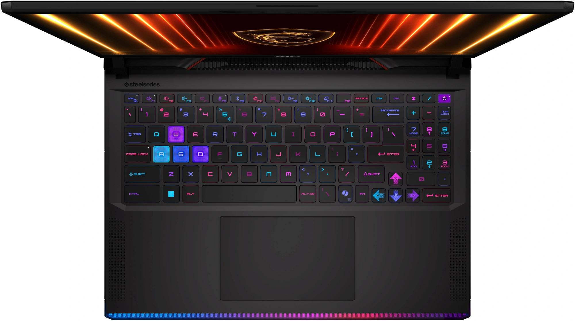 Ноутбук MSI Raider 16 HX A2XWIG-688CA Core Ultra 9 275HX 64Gb SSD2Tb NVIDIA GeForce RTX5080 16Gb 16" IPS QHD+ (2560x1600) Windows 11 Home Multi Language black WiFi BT Cam (A2XWIG-688CA)