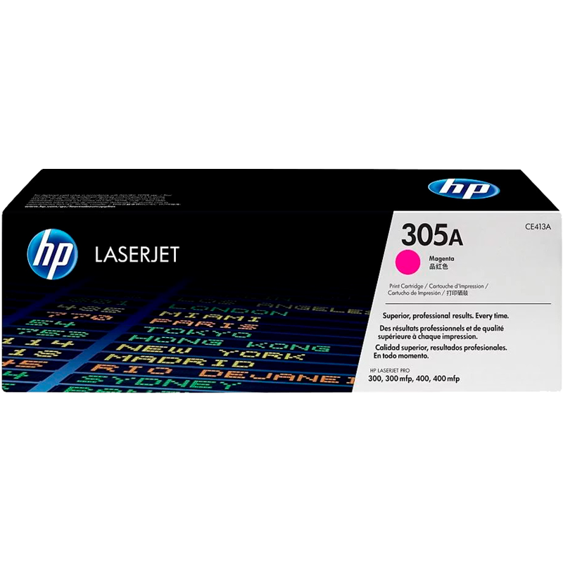 HP 305A Magenta Original LaserJet Toner Cartridge (CE413A)