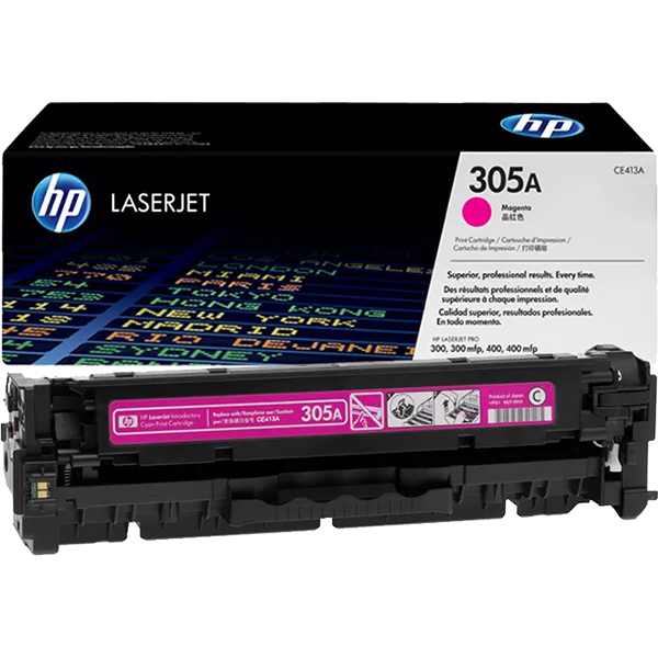 HP 305A Magenta Original LaserJet Toner Cartridge (CE413A)