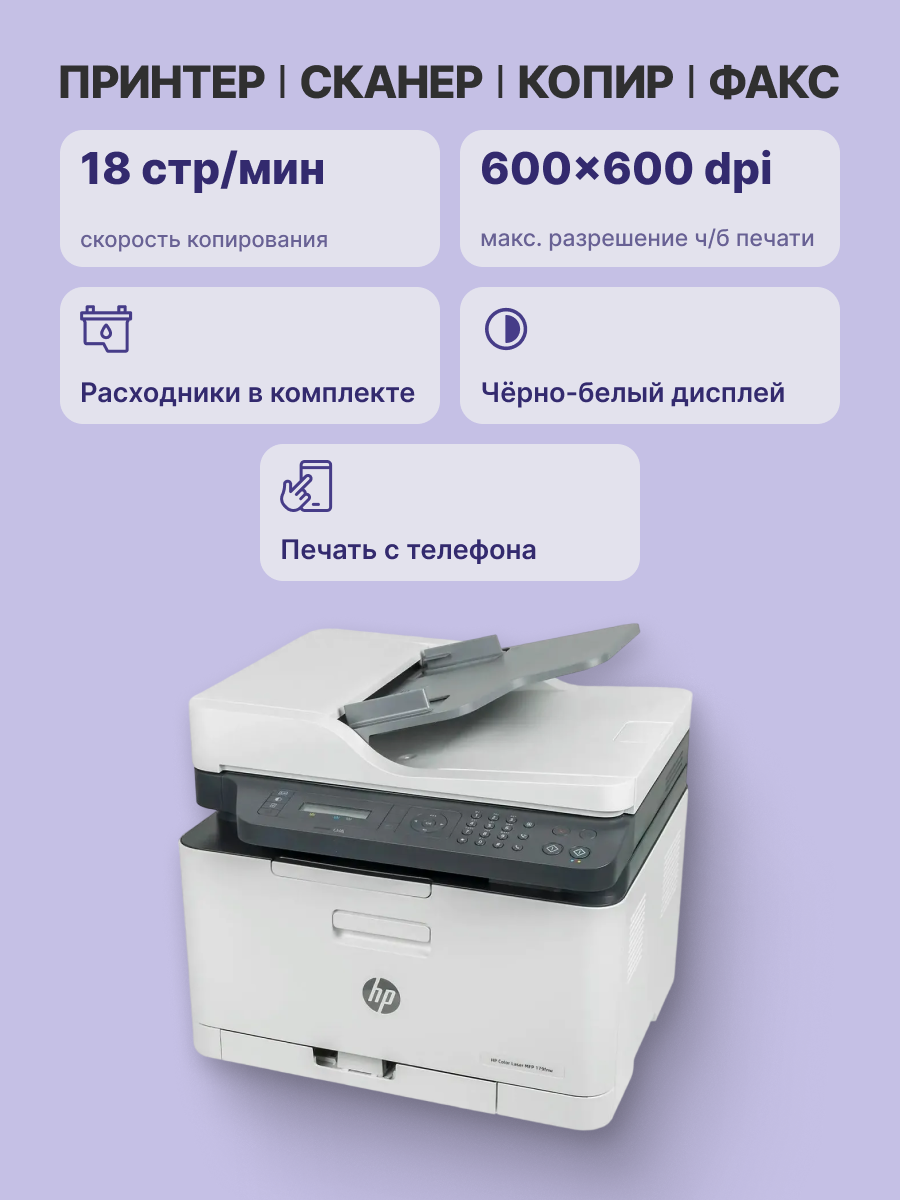 HP Color Laser MFP 179fnw 4ZB97A