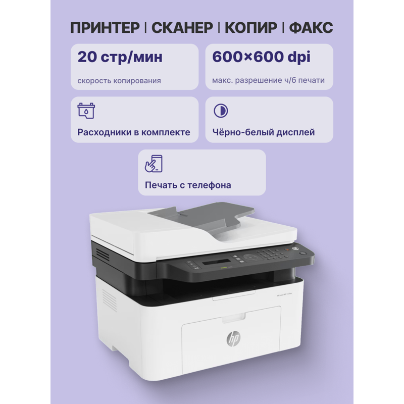 HP Laser 137fnw 4ZB84A