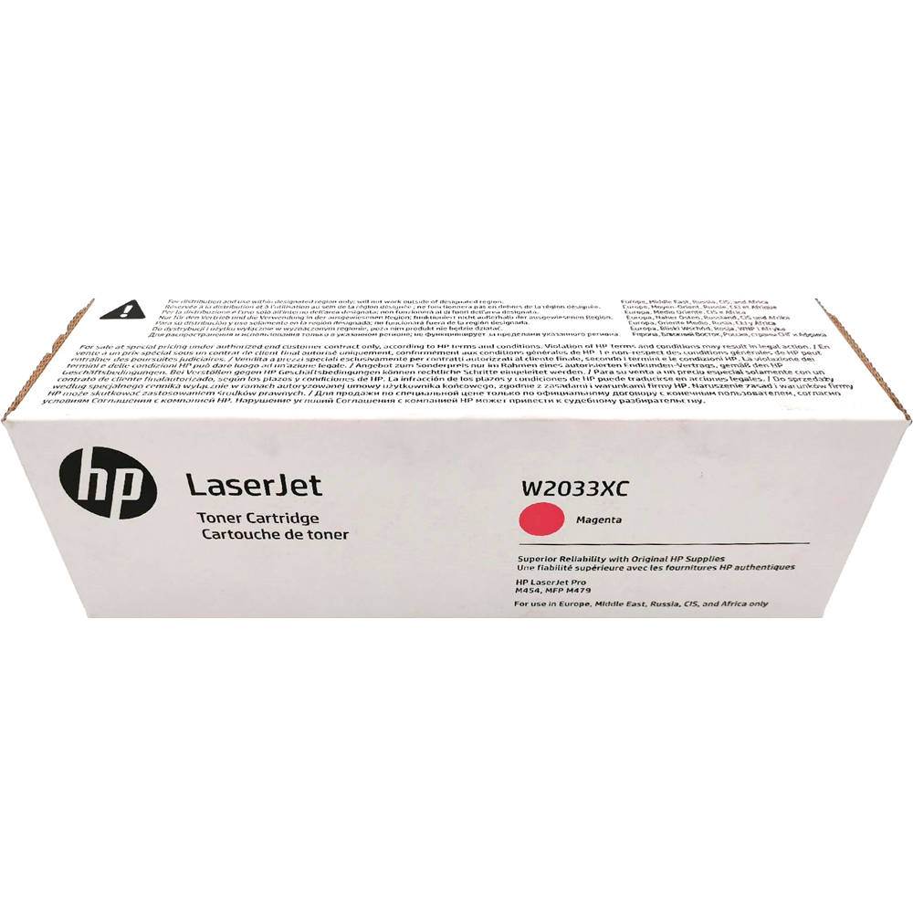 Картридж лазерный HP 415X W2033XC пурпурный (6000стр.) для HP CLJ Ent Flow M681z/682z/681f/681dh (техн.упак)
