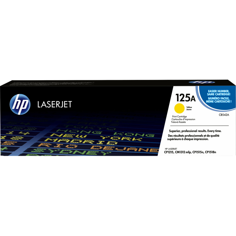 HP 125A Yellow Color LaserJet Print Cartridge (CB542A)