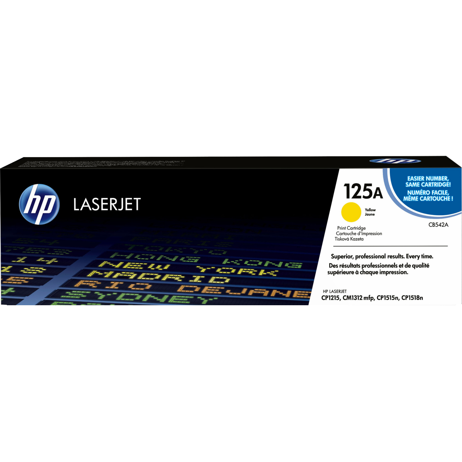 HP 125A Yellow Color LaserJet Print Cartridge (CB542A)