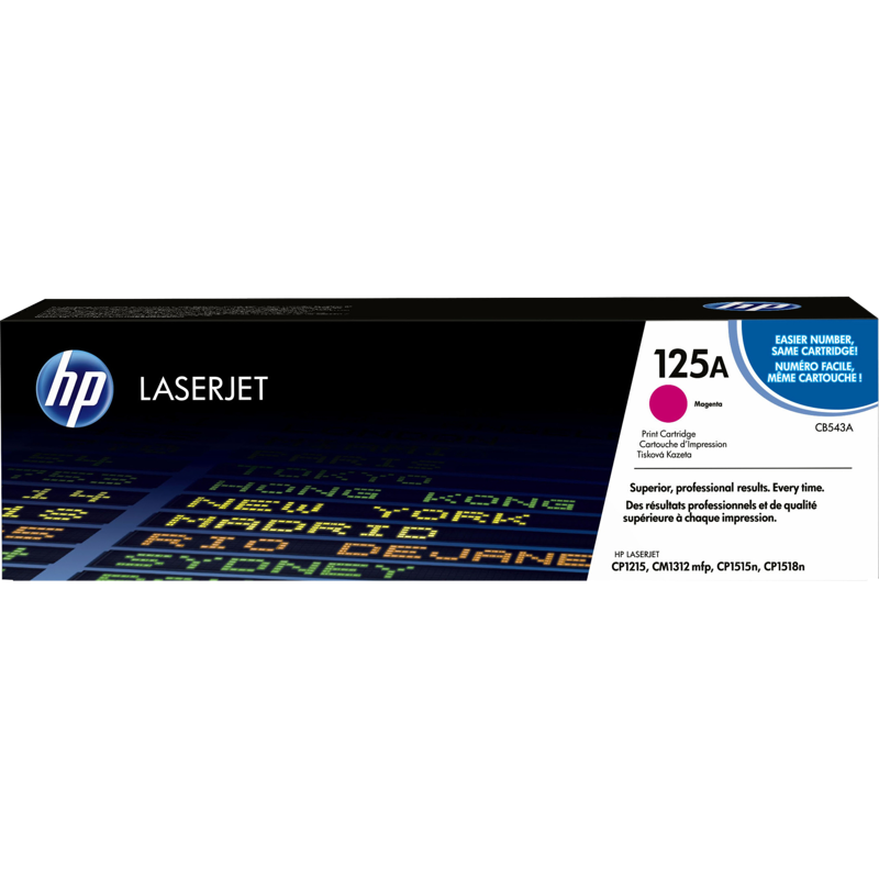 HP 125A Magenta Color LaserJet Print Cartridge (CB543A)