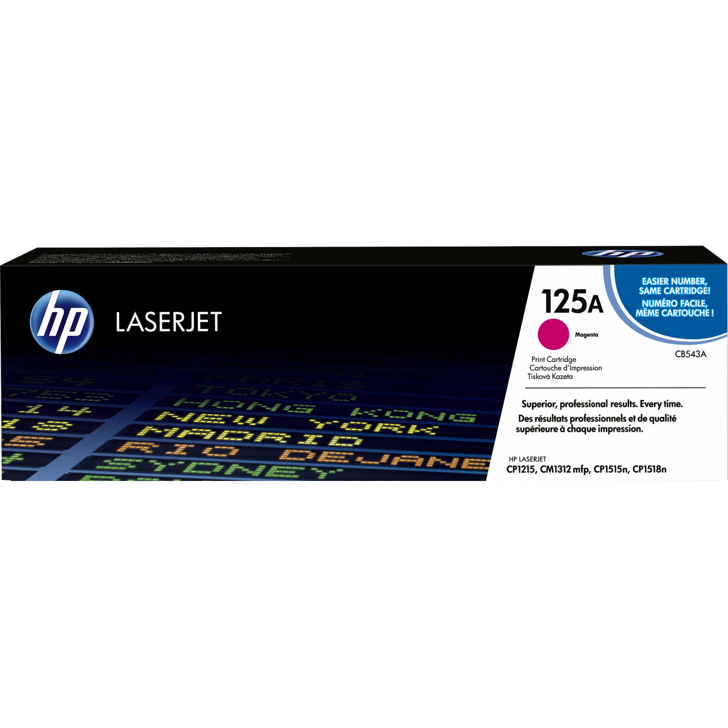 HP 125A Magenta Color LaserJet Print Cartridge (CB543A)