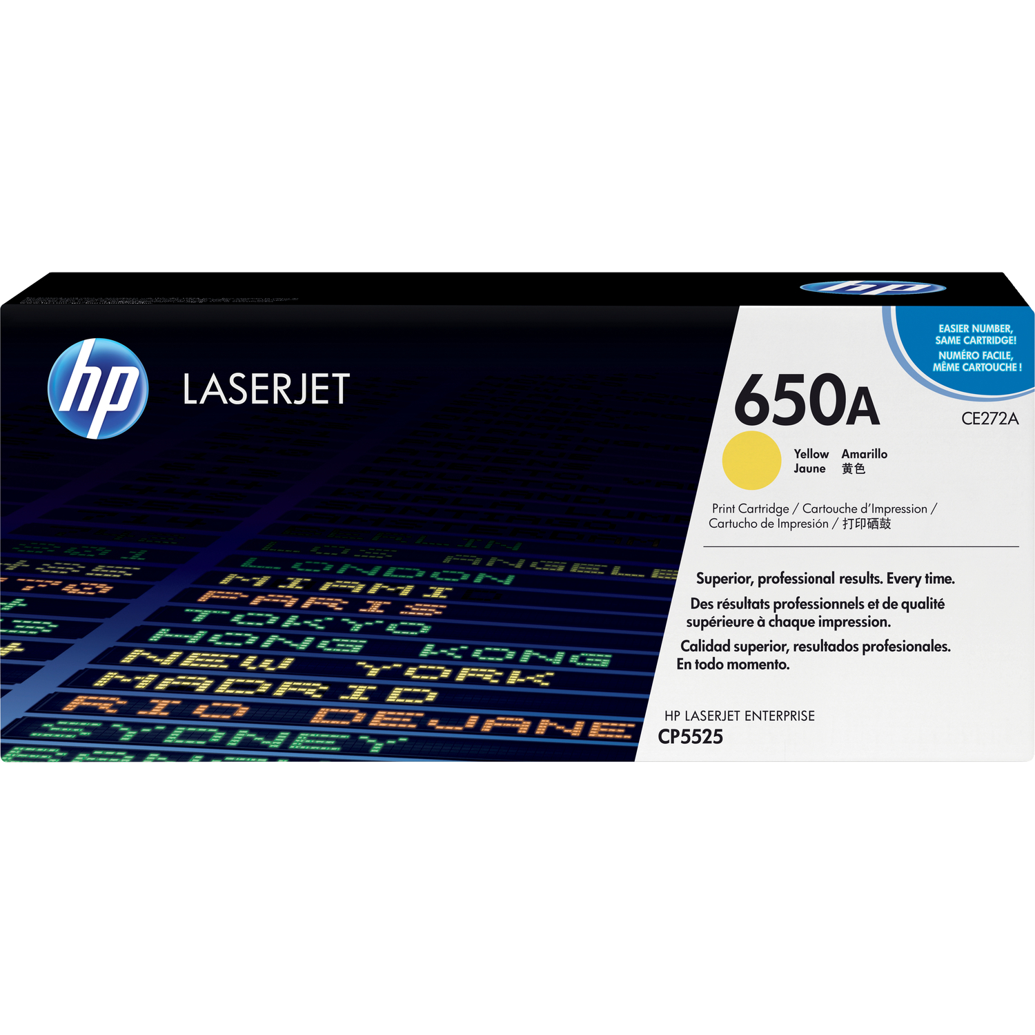 HP 650A Yellow Color LaserJet Print Cartridge (CE272A)