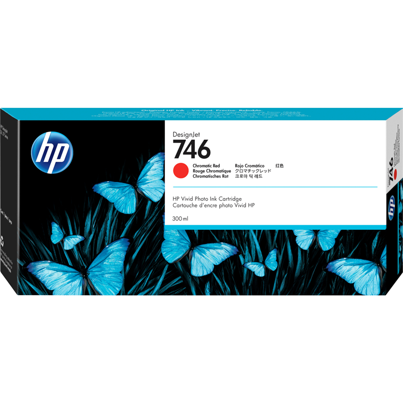 Cartridge HP 746 для DesignJet Z6/Z9+, хроматический красный (300мл) HP Inc. арт. P2V81A