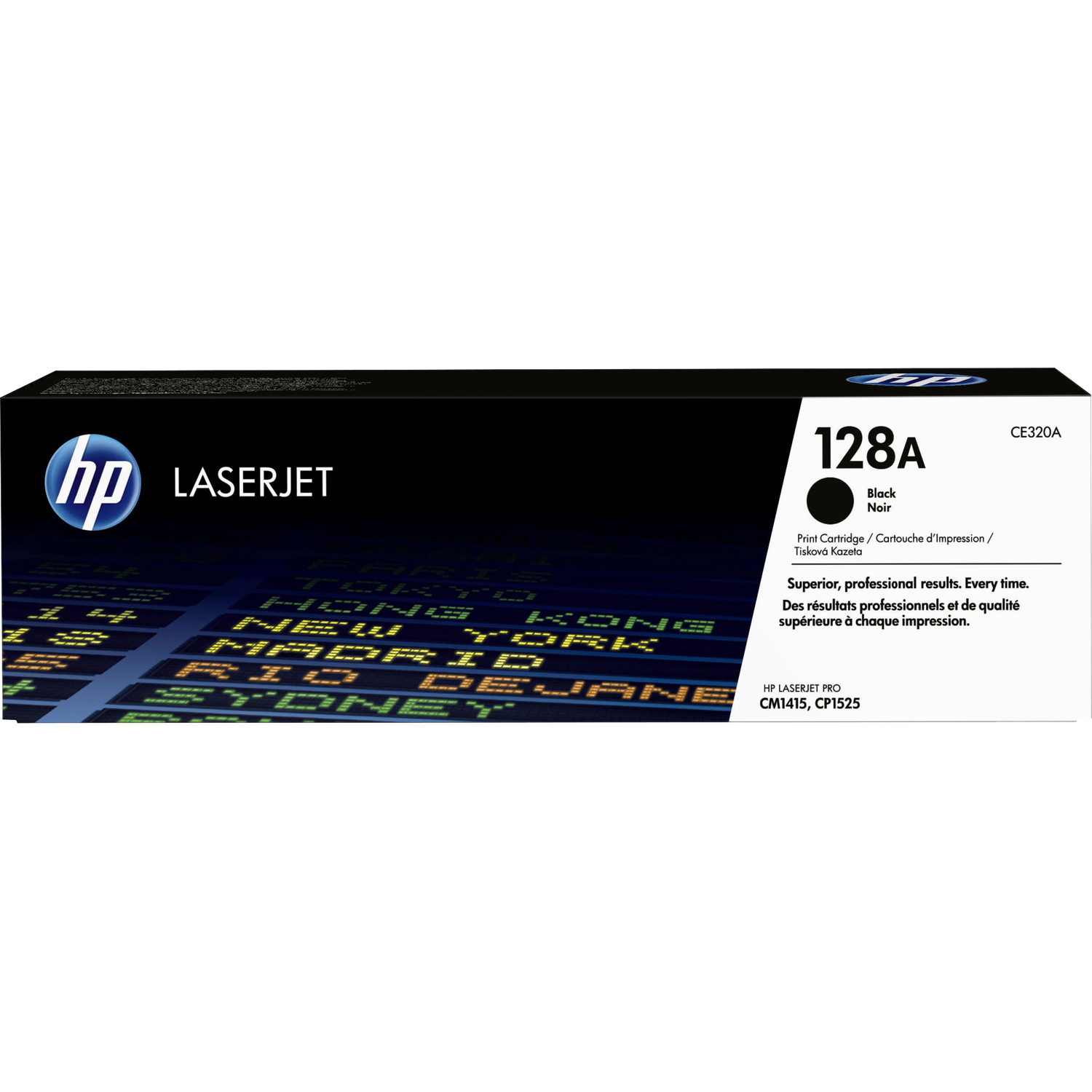 Картридж лазерный HP 128A CE320A черный бар.в компл. (2000стр.) для HP CM1415/CP1525