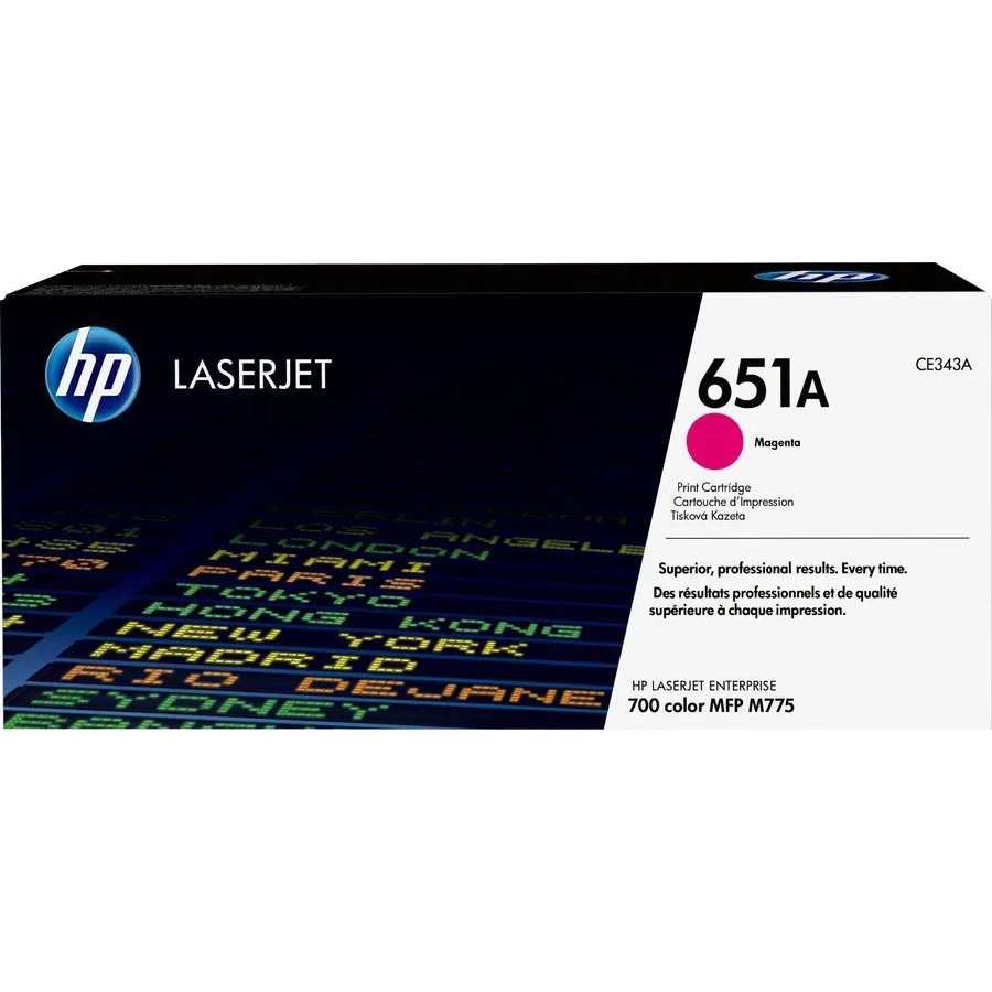 HP 651A Magenta Original LaserJet Print Cartridge (CE343A)