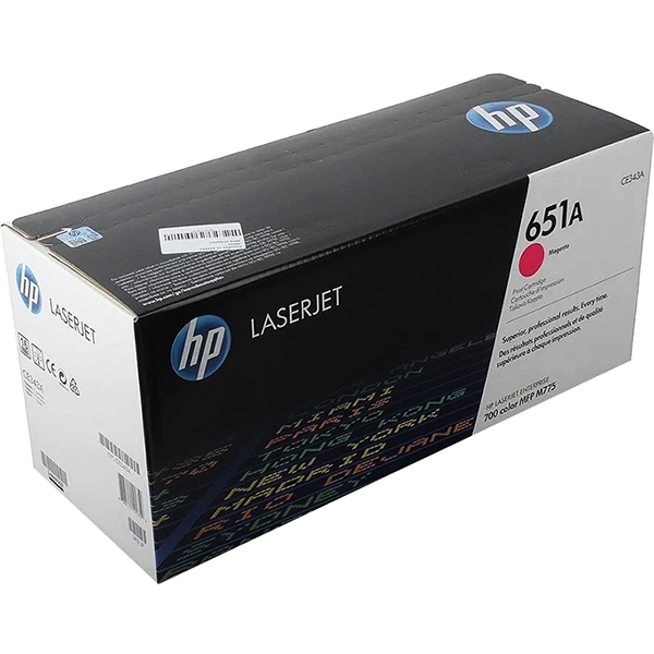 HP 651A Magenta Original LaserJet Print Cartridge (CE343A)