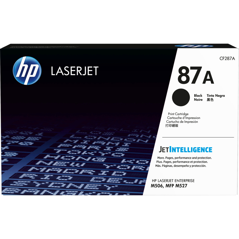 HP 87A Black Original LaserJet Toner Cartridge (CF287A)