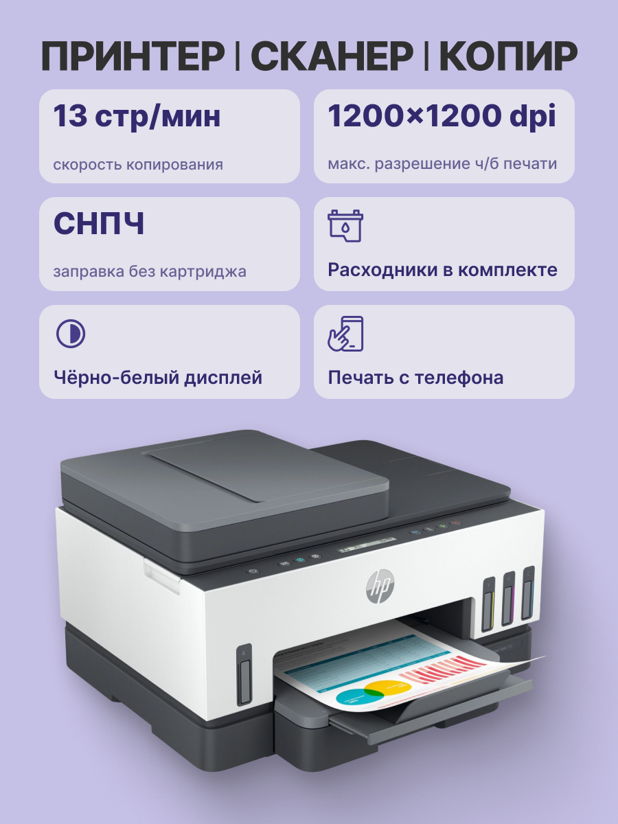 HP Smart Tank 750 All-in-One Printer