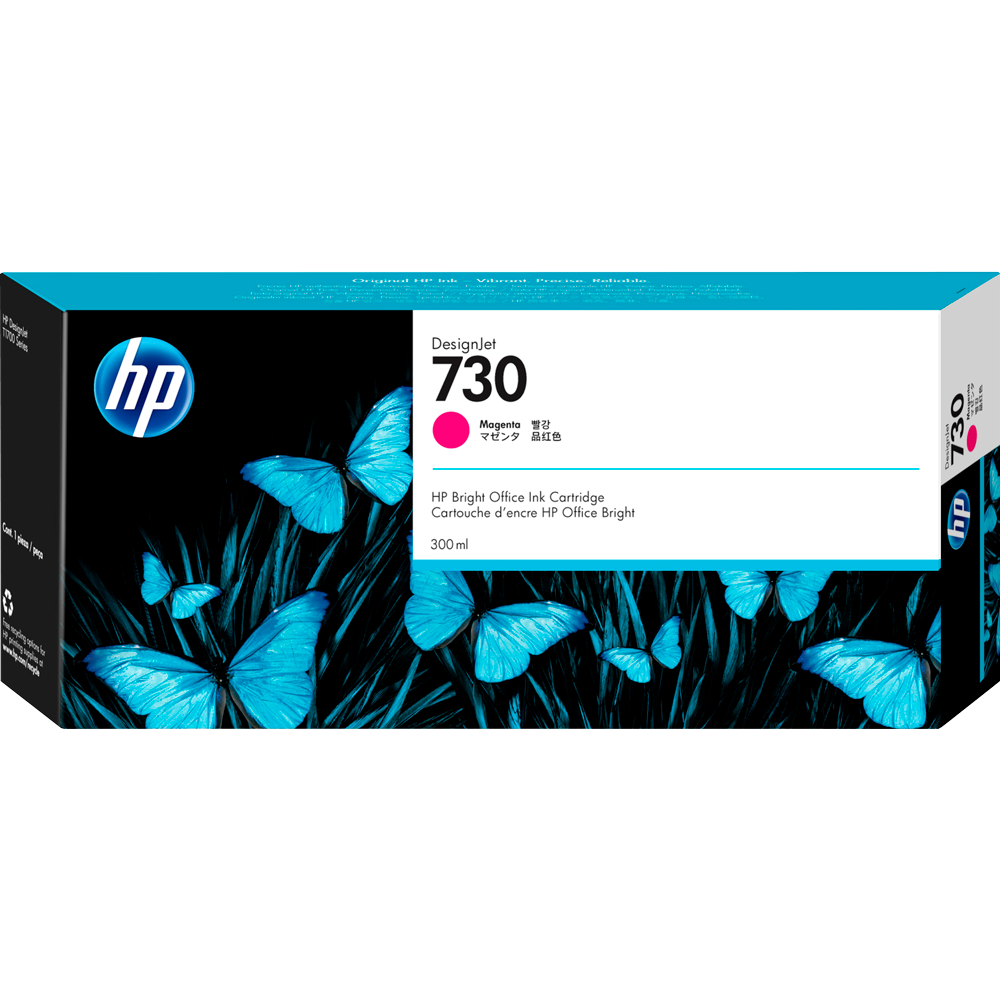 HP 730 P2V69A Картридж HP красный {HP DesignJet T1700, (300 мл)}