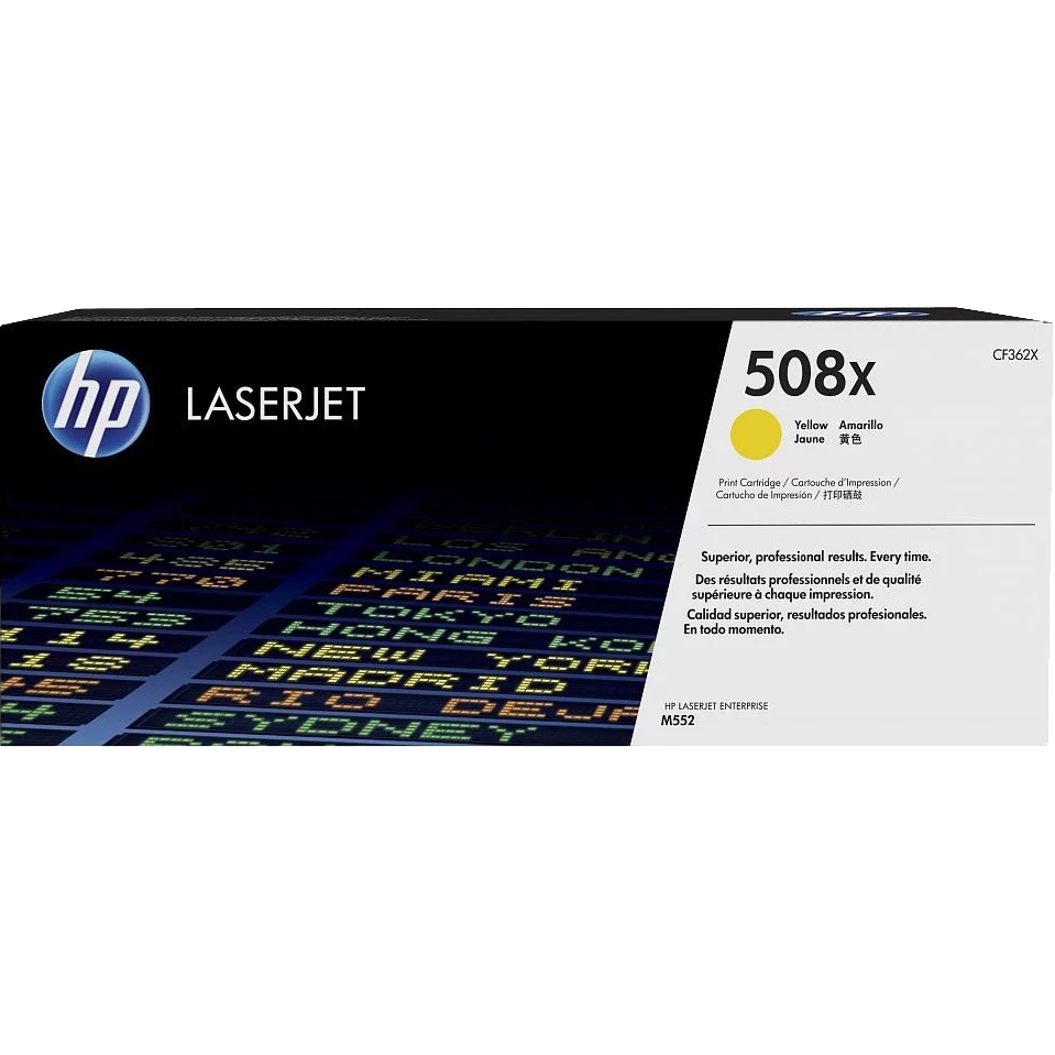 HP 508X Yellow Original LaserJet Toner Cartridge (CF362X)