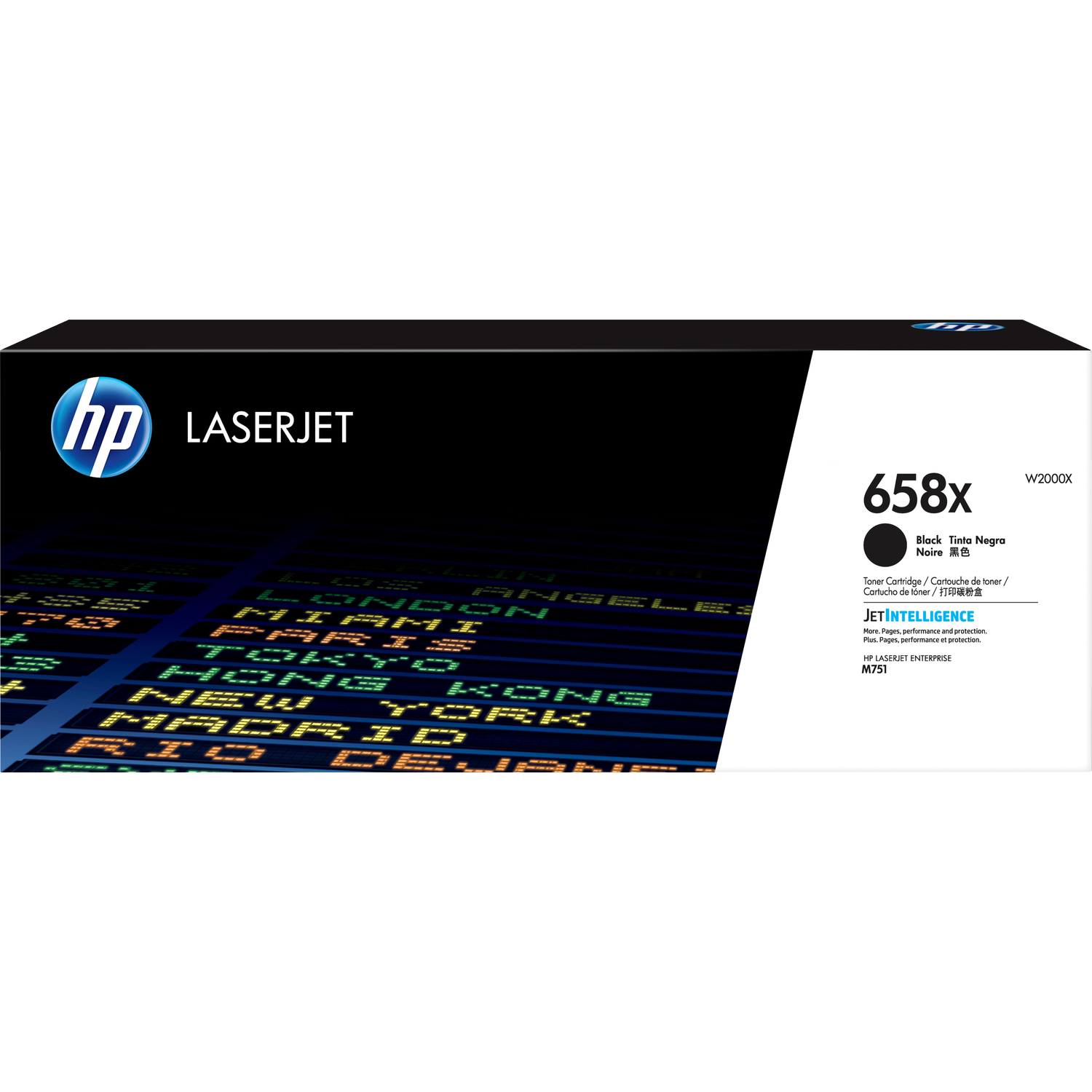 HP 658X Black Original LaserJet Toner Cartridge (W2000X)