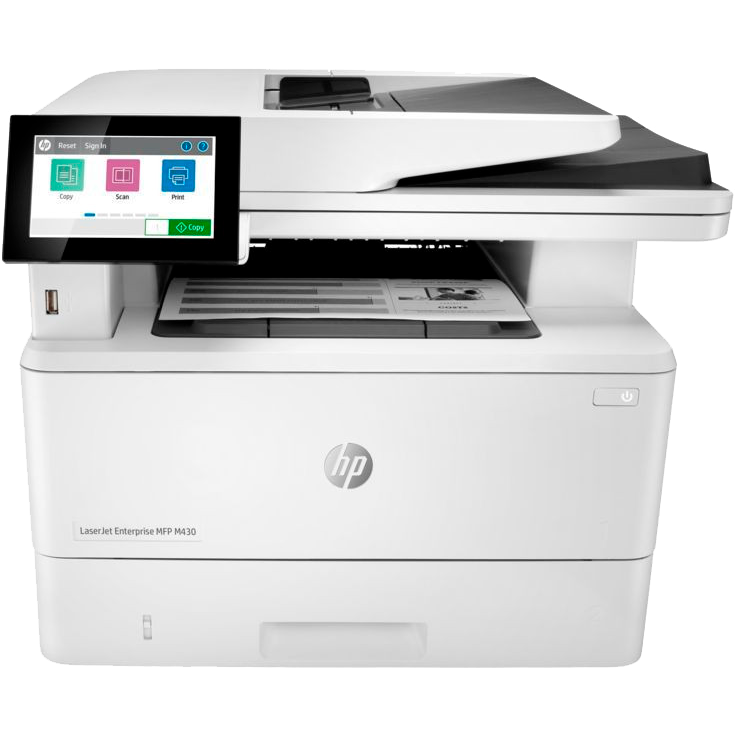 HP LaserJet Ent M430f (3PZ55A) {A4, 1200dpi, 40ppm, 2048Mb, 2лотка(250+100л), duplex, ePrint, USB/GLAN}