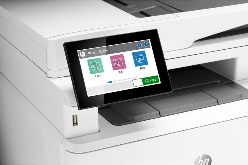 HP LaserJet Ent M430f (3PZ55A) {A4, 1200dpi, 40ppm, 2048Mb, 2лотка(250+100л), duplex, ePrint, USB/GLAN}