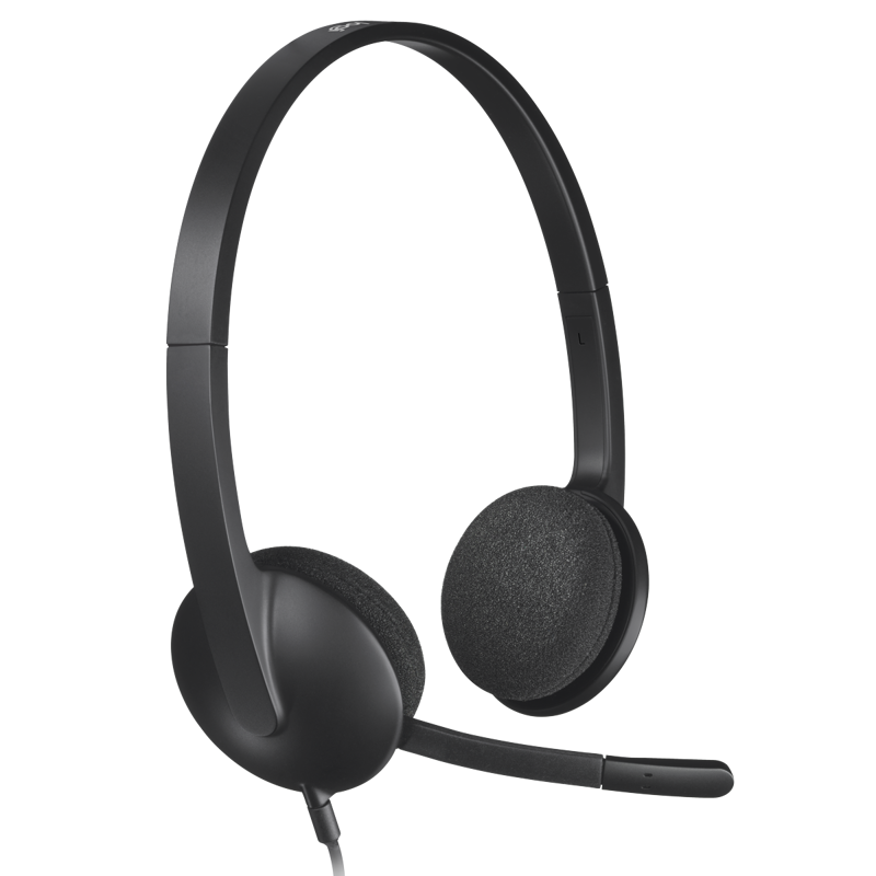 Гарнитура Logitech Headset H340, Stereo, USB, CN, [981-000475/981-000509]
