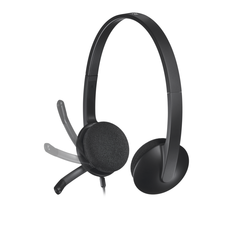 Гарнитура Logitech Headset H340, Stereo, USB, CN, [981-000475/981-000509]
