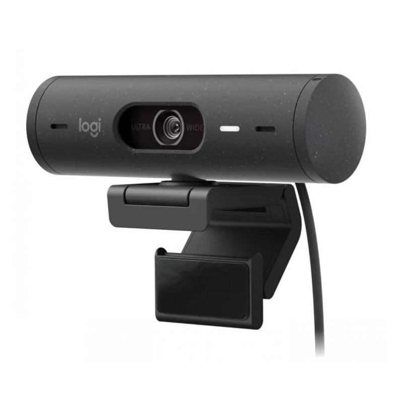 Веб-камера Logitech Webcam Brio 500, 1920x1080, GRAPHITE, 4Mp, защитная шторка, USB-C, [960-001422]