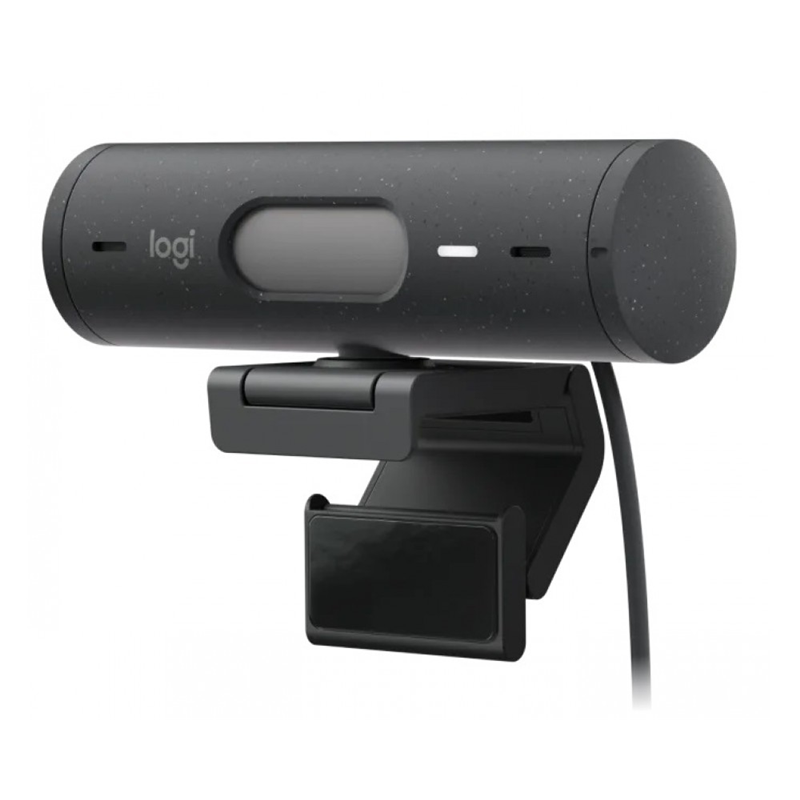 Веб-камера Logitech Webcam Brio 500, 1920x1080, GRAPHITE, 4Mp, защитная шторка, USB-C, [960-001422]