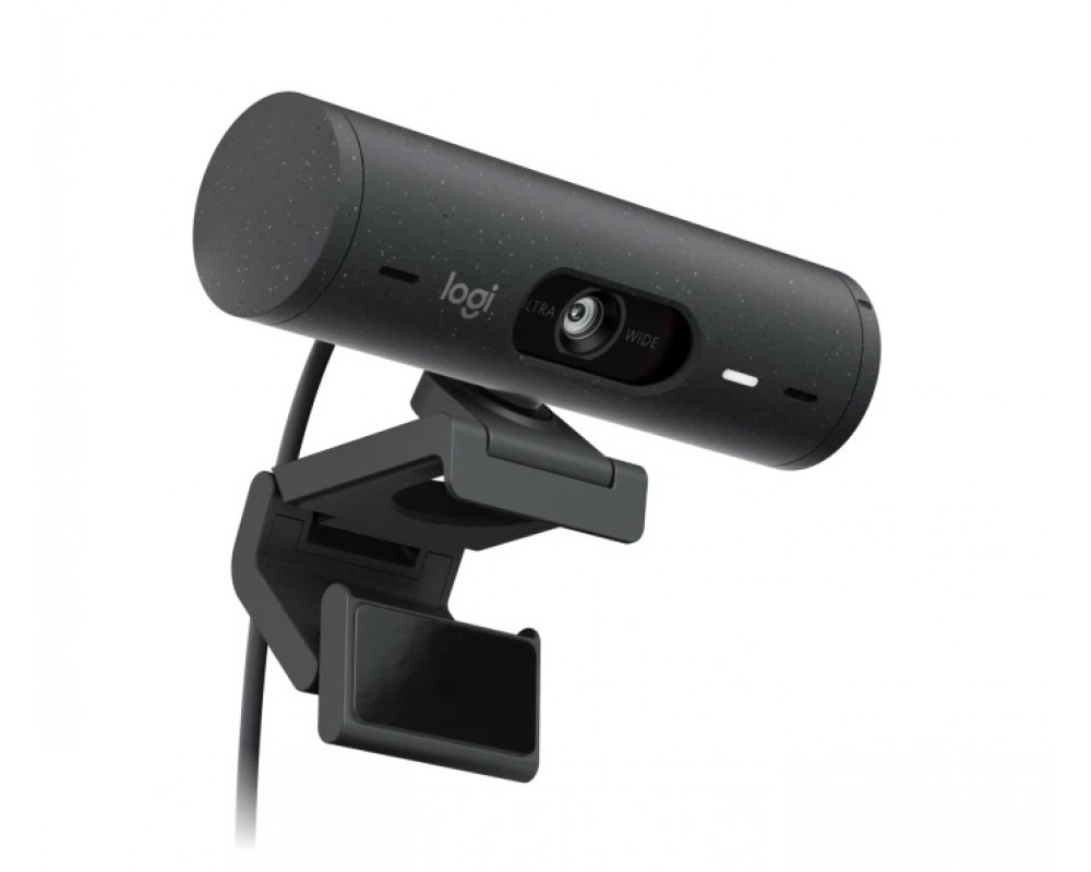 Веб-камера Logitech Webcam Brio 500, 1920x1080, GRAPHITE, 4Mp, защитная шторка, USB-C, [960-001422]