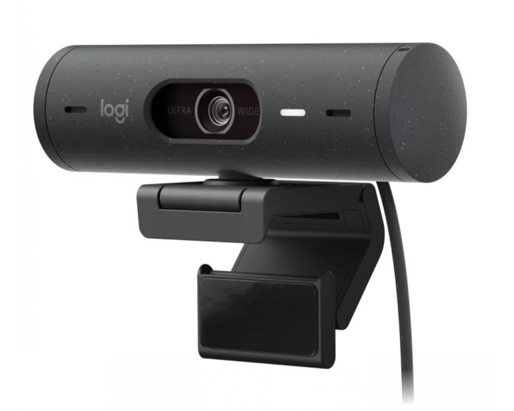 Веб-камера Logitech Webcam Brio 500, 1920x1080, GRAPHITE, 4Mp, защитная шторка, USB-C, [960-001422]