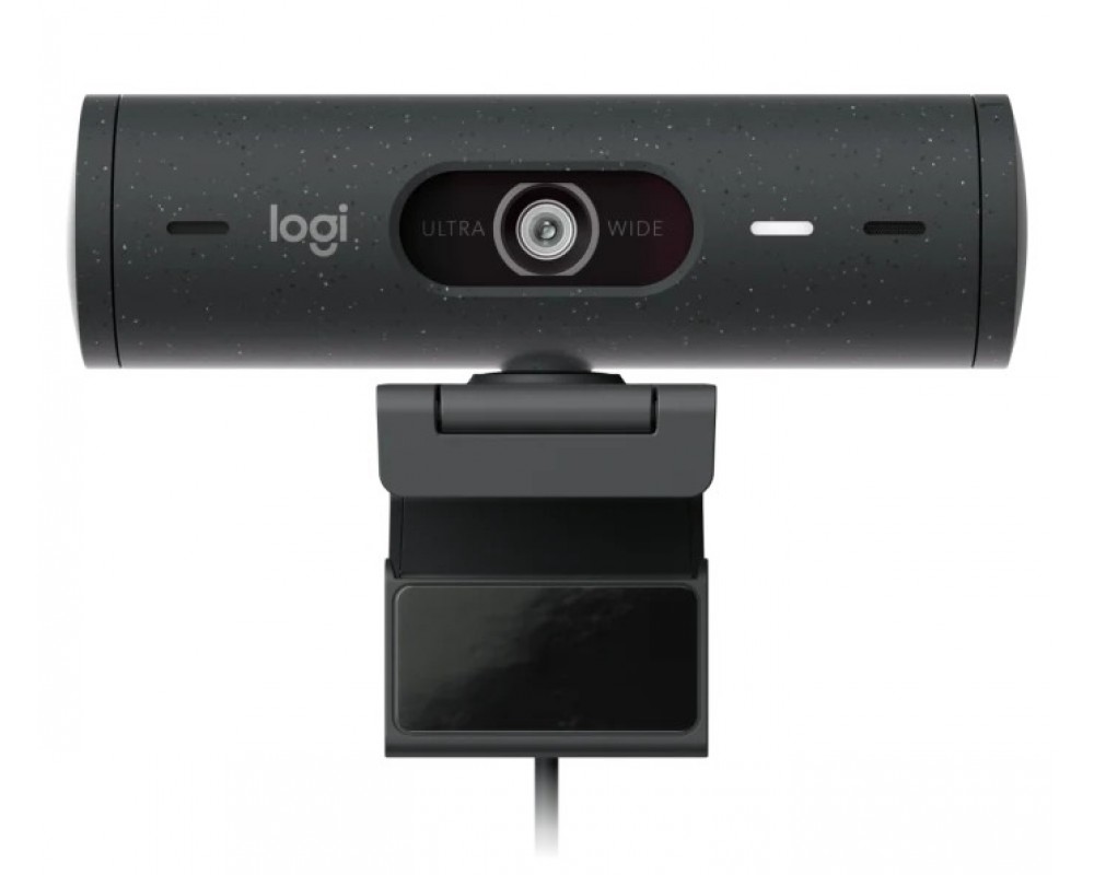 Веб-камера Logitech Webcam Brio 500, 1920x1080, GRAPHITE, 4Mp, защитная шторка, USB-C, [960-001422]