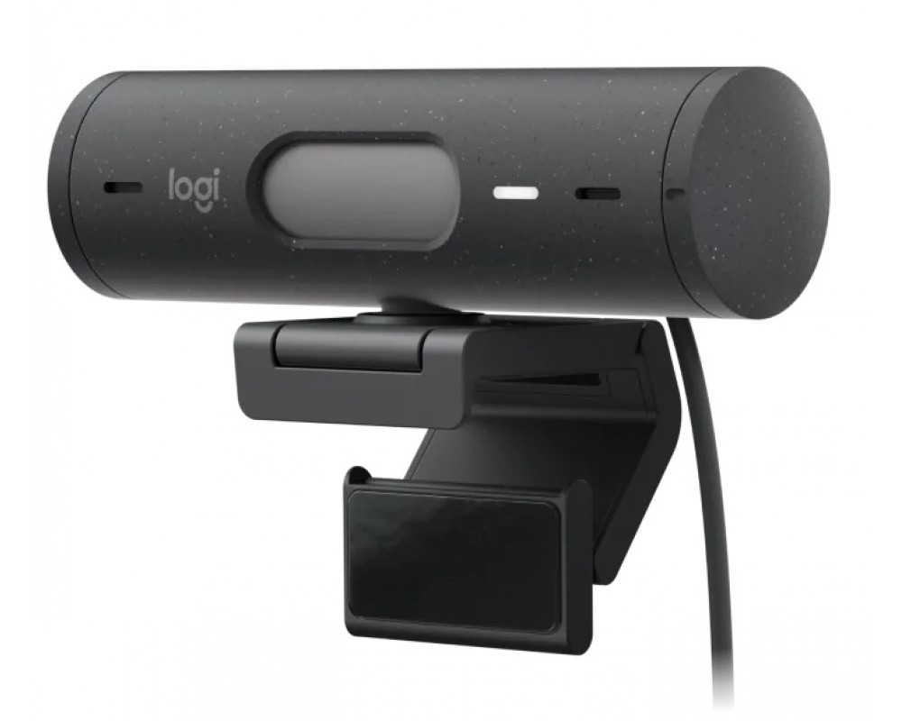 Веб-камера Logitech Webcam Brio 500, 1920x1080, GRAPHITE, 4Mp, защитная шторка, USB-C, [960-001422]