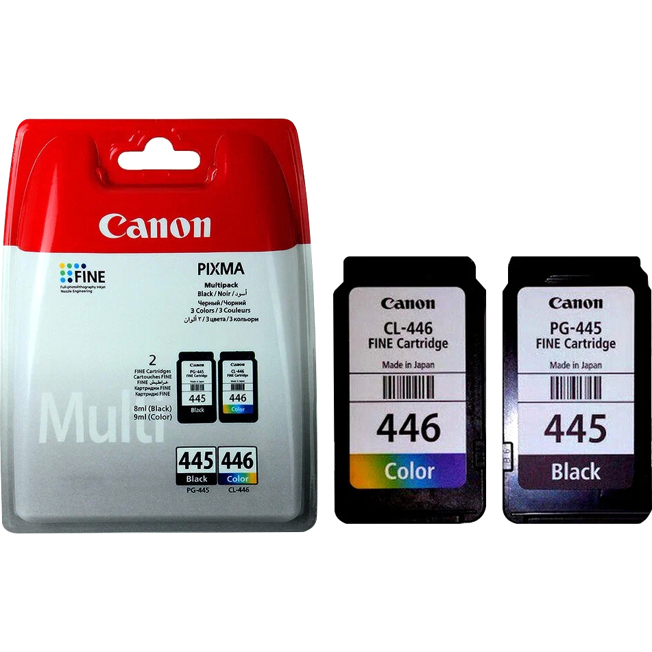 Canon PG-445/CL-446 8283B004 ( 8283B008AA ) Картридж для PIXMA MG2540, PIXMA MG2440, 4 цвета, 180 стр.