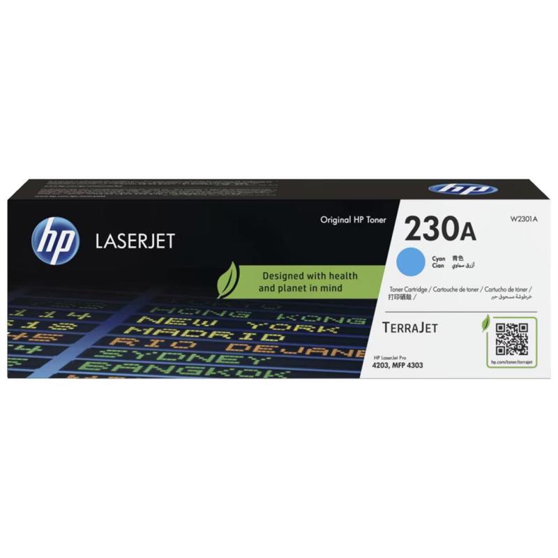 Тонер-картридж/ HP 230A Cyan Original LaserJet Toner Cartridge арт. W2301A