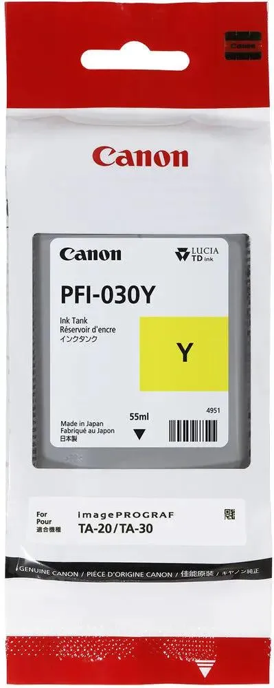 Картридж/ INK TANK PFI-030 YELLOW Canon арт. 3492C001