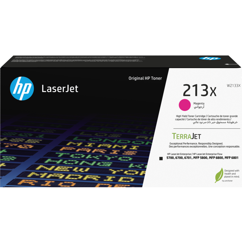 Тонер-картридж HP 213X High Yield Magenta Original LaserJet Toner Cartridge арт. W2133X