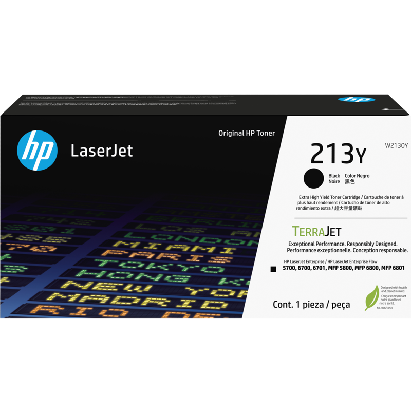Тонер-картридж HP 213Y Extra High Yield Black Original LaserJet арт. W2130Y