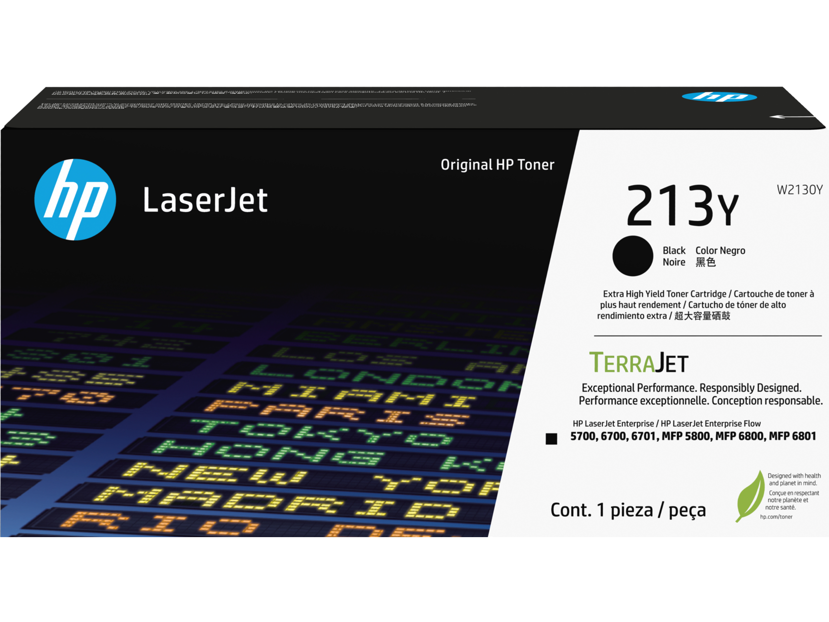 Тонер-картридж HP 213Y Extra High Yield Black Original LaserJet арт. W2130Y