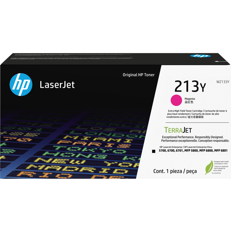 Тонер-картридж 213Y Extra High Yield, пурпурный Hp арт. W2133Y