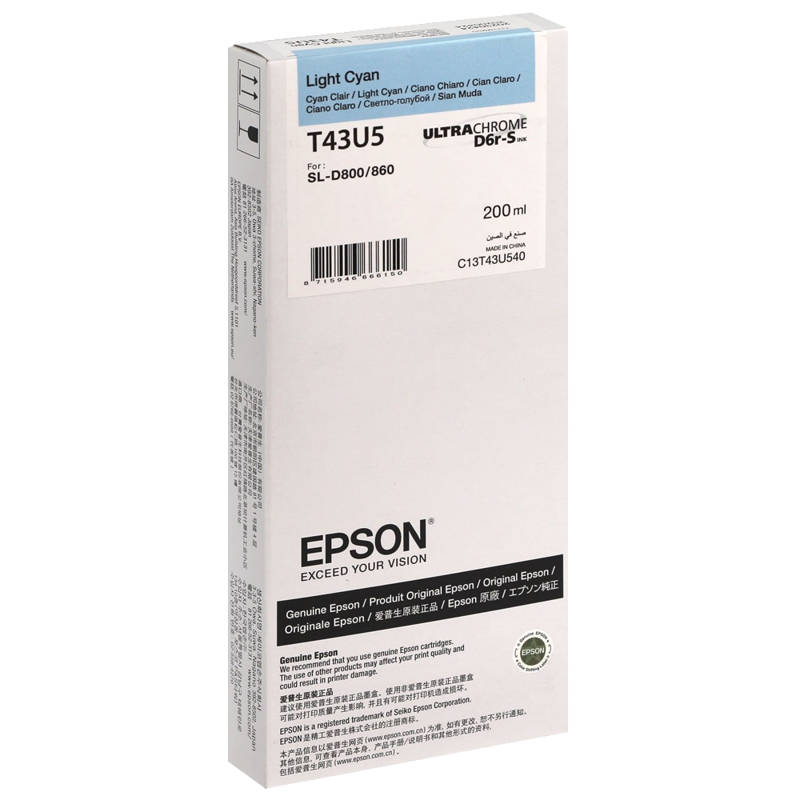 Epson T43U Light Cyan SURELAB SL-D800 (C13T43U540)